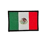 Parches Bordados Bandera México con Colores Oficiales - Escudo bordado - Parches Moteros Bordados - Parches Militares, parche México (México)