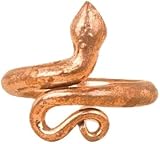 Seven Chakra Tree Anillo de cobre de serpiente para hombres y mujeres, artículo consagrado de Dios hindú en tamaño grande, accesorios de joyería elegantes, cobre, sin piedras preciosas, cobre, sin