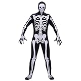 Spooktacular Creations Disfraz de esqueleto para hombre, esqueleto de Halloween para adulto, disfraces de Halloween para hombre 2025, Negro -, XX-Large