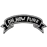 ZEGIN Parche termoadhesivo para la Ropa, diseño de Oh How Punk/Oh, qué Punk