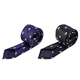 Beavorty Corbata Azul Con Estampado De Calavera De Halloween Para Hombre Corbatas Con Calaveras Y Calaveras Corbata Con Estampado De Calaveras Y Terror Corbata Gótica Con Calaveras