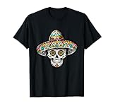 Cráneo de azúcar mexicano con sombrero, calavera del Cinco de Mayo Camiseta