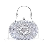 LHHMZ Bolso de Mano de Noche con Diamantes de imitación para Mujer Bolso Tote de Diamantes Brillantes para Fiesta de Bodas