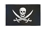 AZ FLAG Bandera Pirata Jack Rackham 150x90cm - Bandera con Calavera - Piratas 90 x 150 cm