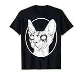 Black Metal Sphynx Cat | Pastel gótico y Death Metal Camiseta
