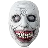 FCXVXCL Máscara de Terror de Halloween, Máscara de Demonio Sonriente, Máscaras Sonriente Espeluznante, Máscaras de Miedo Realista de Látex de Demonio Sonrientes para Carnaval, Halloween