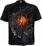 Spiral - Steampunk Skull - Camiseta - Negro - L