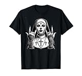 Gótico Estética Oculto Profano Grunge Emo Punk Satánico Monja Camiseta