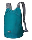 WATERFLY Mochila plegable ultraligera de 15 L: pequeña mochila de senderismo, ligera, fina, deportiva, para exteriores, senderismo, excursiones urbanas, hombres y mujeres, verde, 15L