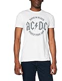 AC/DC Emblema Tour Camiseta, Blanco (White White), M para Hombre