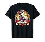 Celebra el Día de Muertos con Diseño Mexicano de La Jefa Camiseta
