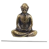 PRETYZOOM Estatua Sun Wukong De Cobre Antiguo Escultura Decorativa De Figura del Rey Mono para Oficina y Hogar Adorno Retro para Mesa De Té Figura Artesanal Multipropósito