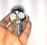 Varitas de latón con diseño de calavera para Halloween, con mango victoriano, bastón para caminar, bastón para caminar, regalo Steampunk