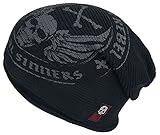 Rock Rebel by EMP Unisex Gorro Negro con Estampado Standard