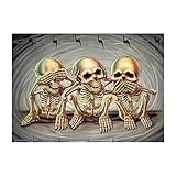 DCIDBEI Diamond Painting Skull 40x30cm Lienzo Diamantes Calavera Dibujo Diamantes Calaveras Diamond Painting Kit Calavera Mexicana Punto de Diamante Calavera Mexicana Puzzle Diamantes Gotico Halloween