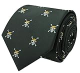 MasGemelos - CORBATA SEDA DE CALAVERA ONE PIECE NEGRO