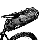 Waterfly - Bolsa impermeable para sillín de bicicleta, 10 l, bolsa para sillín de bicicleta, bolsa de transporte para bicicleta de carretera o de montaña