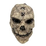 Yearsahrk Máscara de calavera de terror Ghostface máscara látex espeluznante demonio carnaval Halloween disfraz accesorio