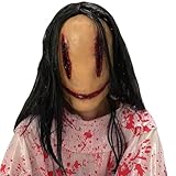 PILUZEAT Demon MáScara Adulto Hombre Mujer Halloween Realista Látex de cara Completa Horror Fantasma Monstruo Sangre Universal Carnaval Cosplay Mascarada Fiesta Familiar Temática