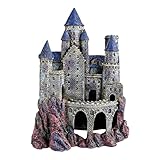 Vitakraft ( Language_Tag:es_ES, Value Penn-Plax Decoración de Acuario de Castillo de Mago de Edad mágica, Segura para peceras de Agua Dulce y Salada, Grande
