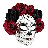 W WIDMANN MILANO Party Fashion - Máscara Dia de los Muertos, para adultos, Reina de los Muertos, accesorio Día de los Muertos