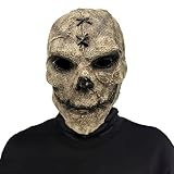 Máscara de calavera terrorífica de Halloween, máscara de calavera de látex, máscara ghostface, accesorios espeluznantes para Halloween, carnaval