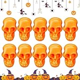 Pequeñas Calaveras para Halloween, Calaveras en Miniatura - 100 Cabezas de Calavera portátiles para paisajismo | Decoración de Escritorio, Calaveras de Esqueleto de Halloween, Juguetes Coloridos para