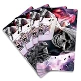 PLIGREAT 4 calcomanías de vinilo para tarjetas de crédito, diseño de calavera de Halloween, a prueba de arañazos, extraíble, sin burbujas, delgadas, impermeables, antiarrugas, para decoración de