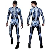 Cowslip Disfraces de esqueleto para hombre, mujer, Halloween, esqueleto, cosplay, para hombres, mujeres, Halloween, disfraz de esqueleto, cosplay, fiestas