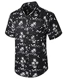 Enlision Camisas Hawaianas de Manga Corta para Hombre Camisas Aloha Florales a La Moda Camisetas Casuales de Verano para Vacaciones Playa Unisex