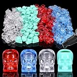 ATOMUS 100 tazas de tinta de tatuaje desechables de calavera con tapas de tinta de base cuadrada para tatuaje, maquillaje, pigmento, tinta, soporte de tinta de tatuaje, suministros de tatuaje
