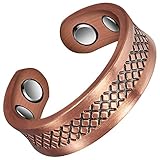 (CPR-0935) Anillo magnético ajustable de cobre saludable para mujeres/hombres para artritis