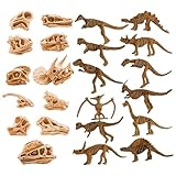 KSBBHDS 11 Piezas De Calaveras De Dinosaurios, 12 Piezas De Esqueletos, Modelos De Dinosaurios Simulados, Personalidad Creativa, Juguetes Fósiles Educativos para Niños, Adornos Interesantes.