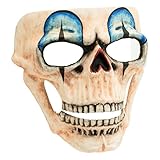 W WIDMANN MILANO Party Fashion - Máscara de payaso calavera, Día de los Muertos, payaso asesino, terrorífico disfraz de Halloween