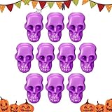 Cabezas de esqueleto, calaveras, 100 piezas de figuras de paisaje en miniatura de Halloween, accesorios realistas de broma, modelo de calavera pequeña, calaveras de esqueleto de Halloween, juguete de