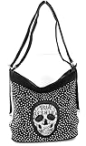 Faylinn Bolso Mochila Mujer Calaveras Craneo - Mochilas Mujer Tachuelas – Mochilas Estilo Punk Rock - Bolsos Góticos -Mochila Estilo Motero